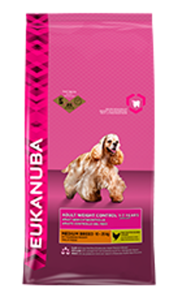 Eukanuba Dog Adult Medium Breed Weight Control - Kip