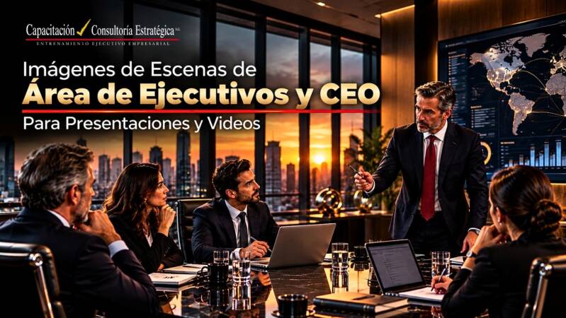 Imágenes empresariales 16:9 de ejecutivos y CEOs para presentaciones y videos