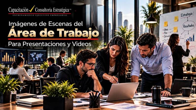 Imágenes de escenas de oficinas, equipos de trabajo y vida laboral para presentaciones y videos empresariales