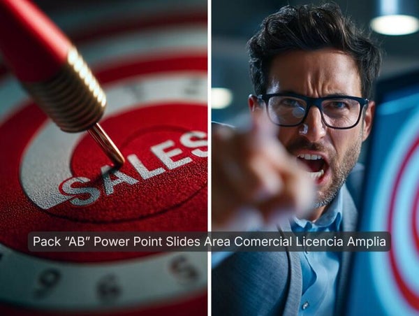 PACK "AB" de 60 Slides Para Power Point Area Comercial Licencia Amplia