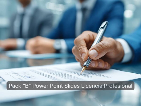 PACK "B" de Slides Para Power Point Area Comercial Licencia Profesional