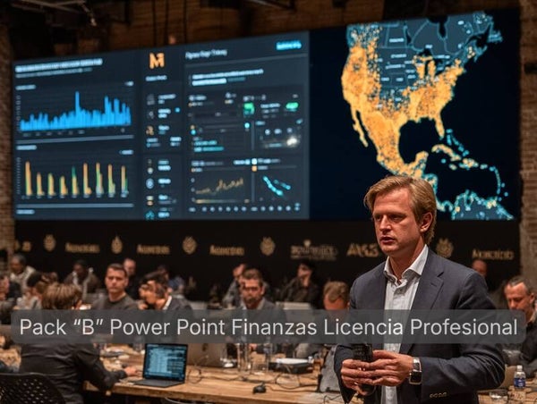 PACK "B" de 30 Slides de Power Point Area Financiera Licencia Profesional