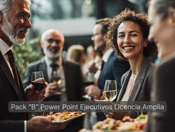 PACK "B" de 30 Slides de Power Point Area Ejecutivos Licencia Amplia