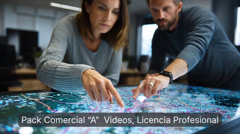 Pack de 30 imágenes de Área Comercial para la creación de videos empresariales