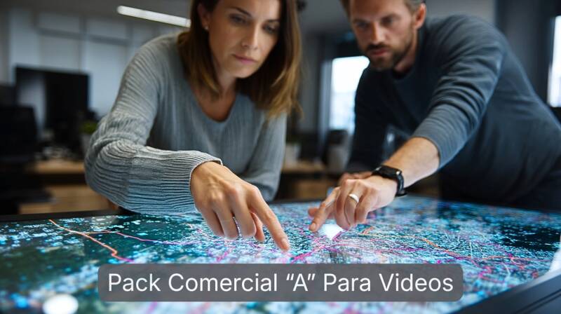 Pack de 30 imágenes de Área Comercial para la creación de videos empresariales