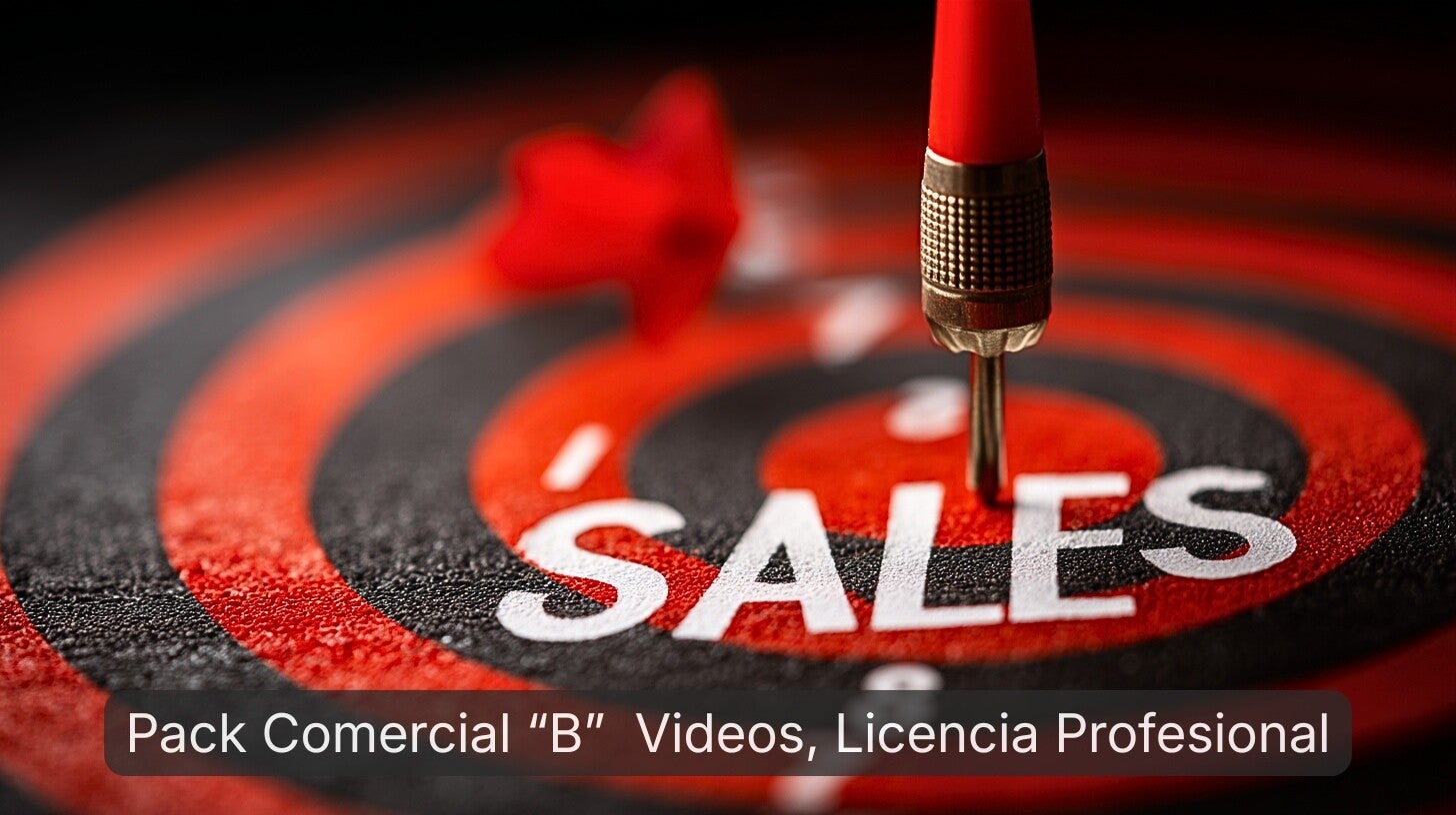 Pack de 30 imágenes de Área Comercial para la creación de videos empresariales
