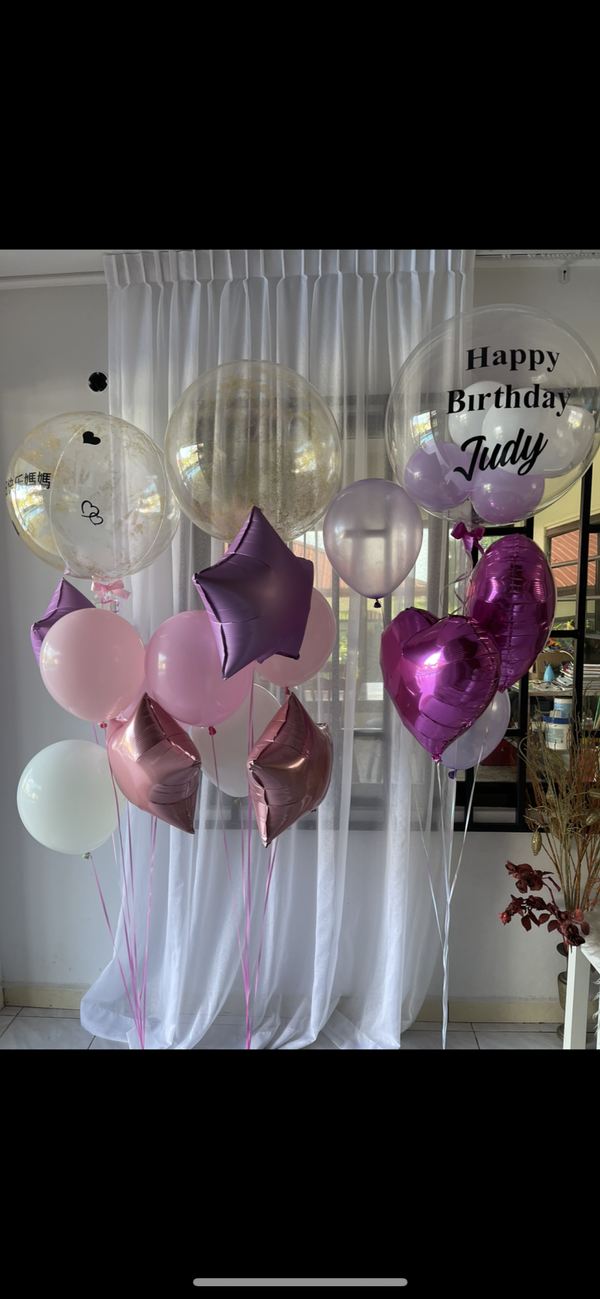 Helium latex balloons