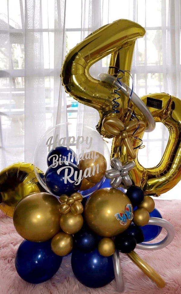 Goldeneye balloonbouquet