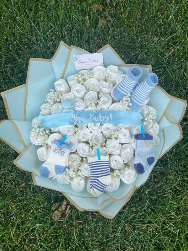 Baby diaper bouquet