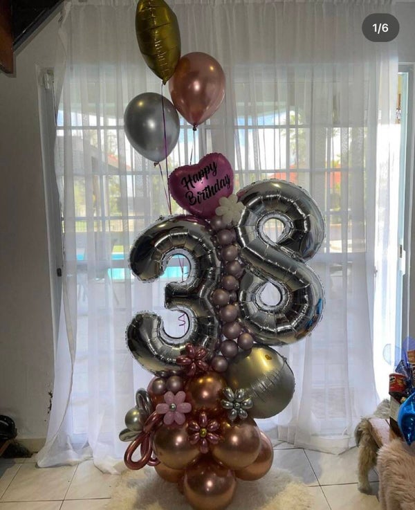 Elegant balloonbouquet