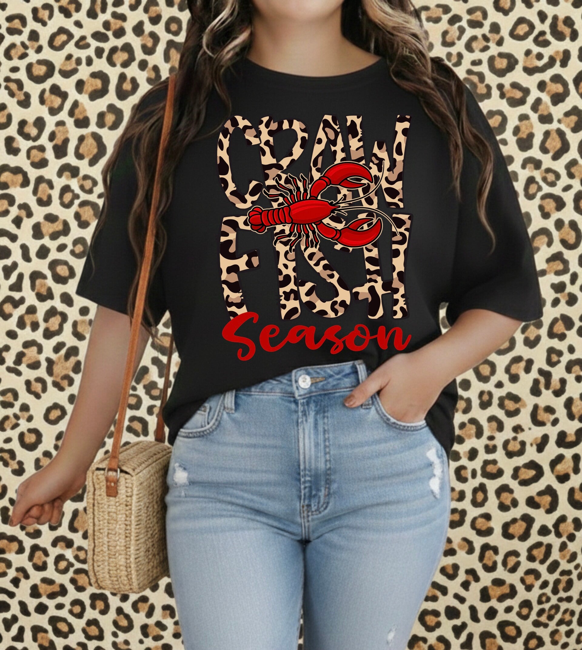 Leopard Crawfish Season Tee