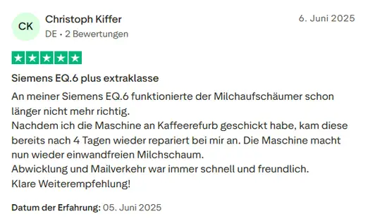 Erfahrungen zufriedener Kunden mit Kaffeerefurb