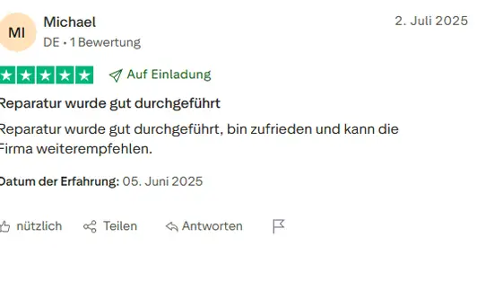 Bewertungen von Kunden über generalüberholte Kaffeevollautomaten