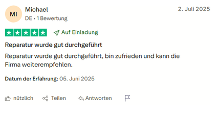 Bewertung Kunde 2