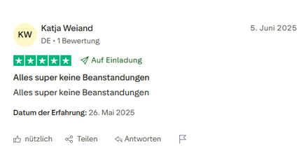 Bewertung Kunde 3