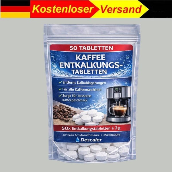 50 Entkalkungstabletten für Kaffeevollautomaten – Bosch, Jura, Melitta, Siemens