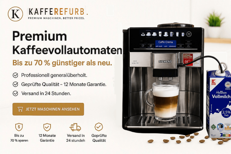 Generalüberholte Kaffeevollautomaten mit 12 Monaten Garantie
