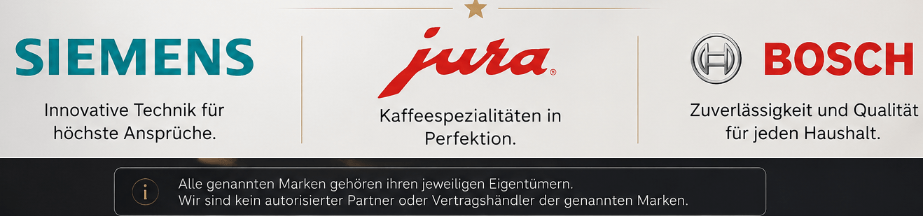 Jura Kaffeevollautomat, Siemens Kaffeevollautomat, bosch kaffeevollautomat