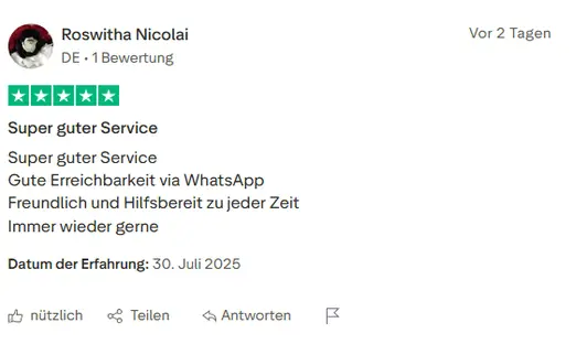 Kundenbewertungen auf Trusted Shops für Kaffeerefurb
