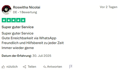 bewertung Kunde 1