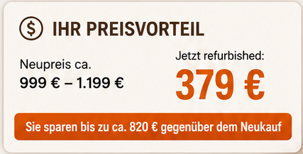 Preisvorteil 379€