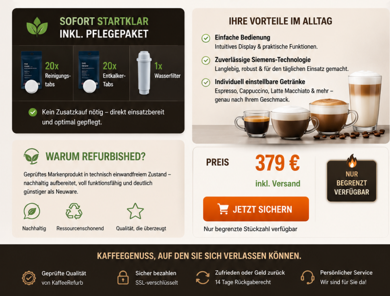 Pflege-Set für kaffeevollautomat