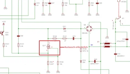 Schaltplan Siemens EQ.6 – Fehler Mahlwerk läuft dauerhaft