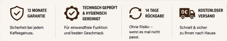 Vertrauenssiegel 12 Monate Garantie,hygenisch gereinigt,14 tage Rückgaberecht,kostenloser versand