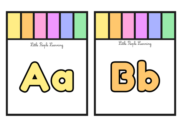 Printable Alphabet Flash Cards/homeschooling/ABC learning/flashcards/
