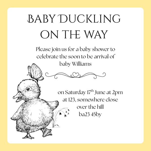 Duckling Baby Shower Printable Bundle, Baby Shower Decorations, Baby Shower Invitation, Baby Shower Games, Baby Shower Decor, Printable Baby Shower Party Kit, Instant Download, Editable Baby Shower Bundle
