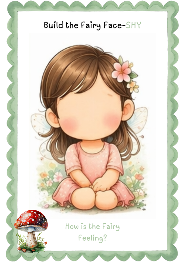 Friends face matching activity/ Emotional development activity/ Fine Motor skills/ cut and paste activity/build a fairy face