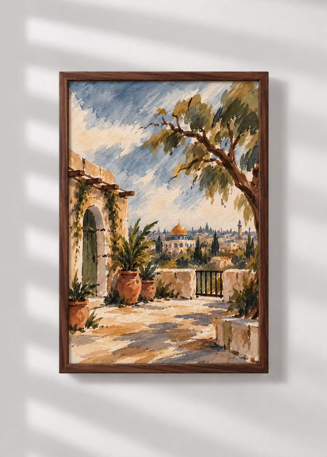 A View Of Al-Quds  — A5 Art Print