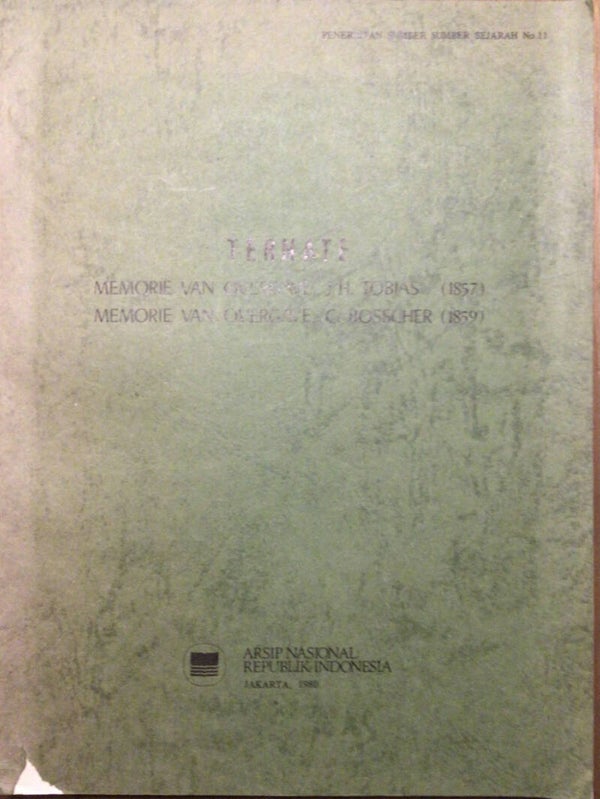 Ternate - memorie van overgave