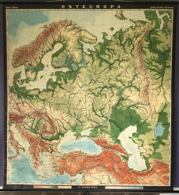 Schoolkaart Oost-Europa (alleen ophalen)