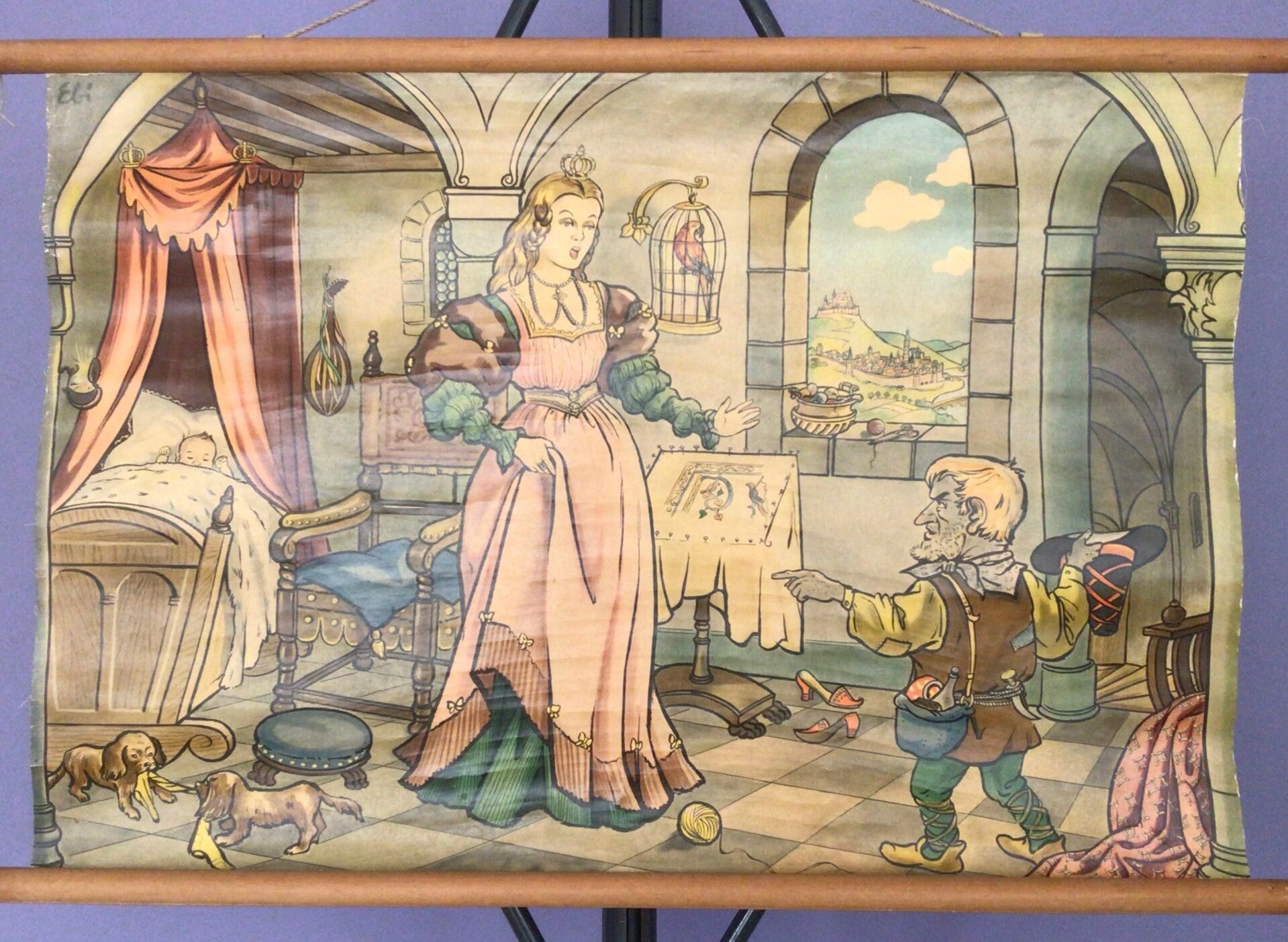 Oude Schoolkaart Repelsteeltje