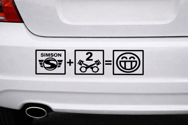 Simson  Fun Autoaufkleber