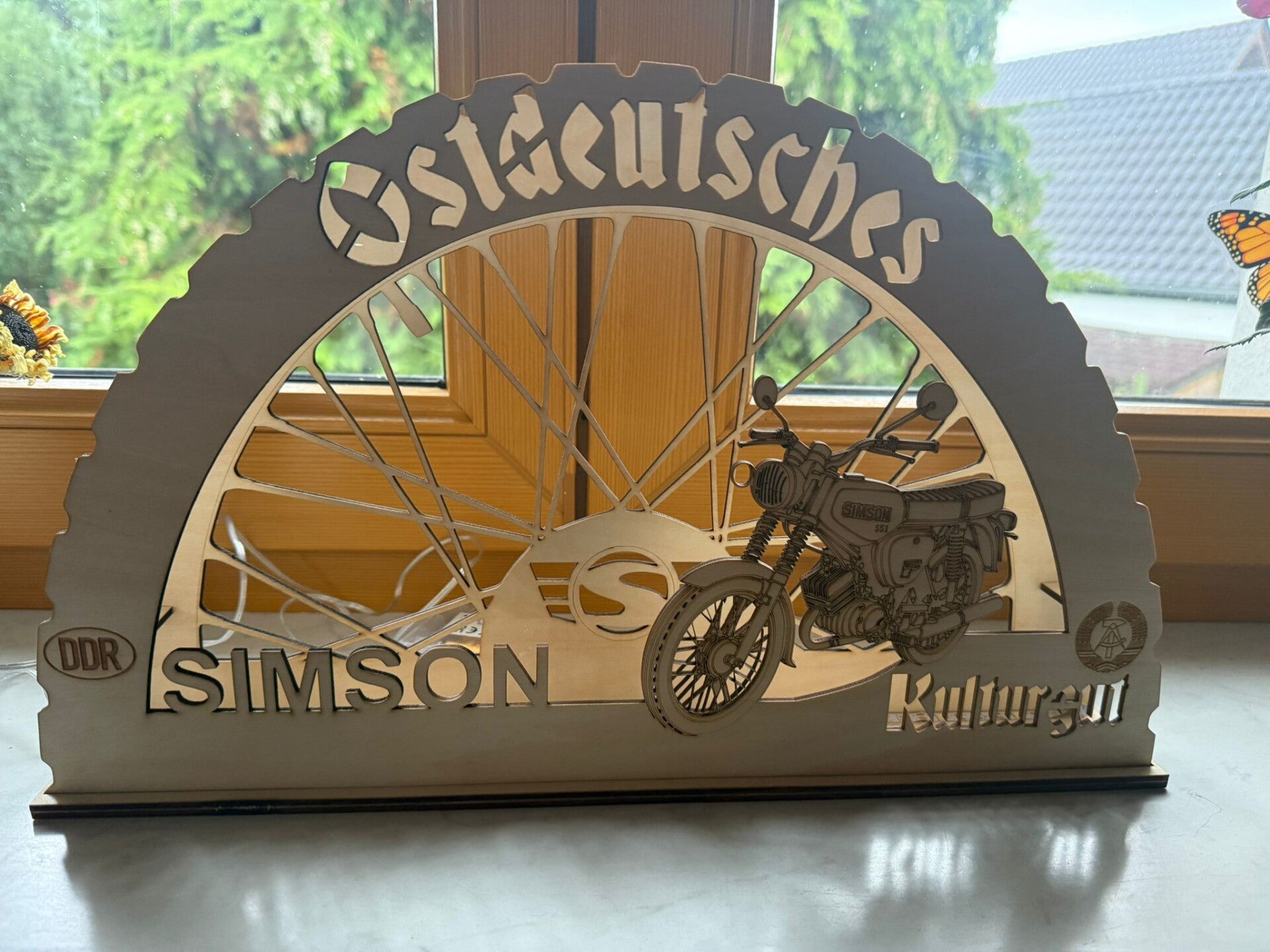Schwibbogen/Lichterbogen Ostdeutsches Kulturgut "Simson S51"