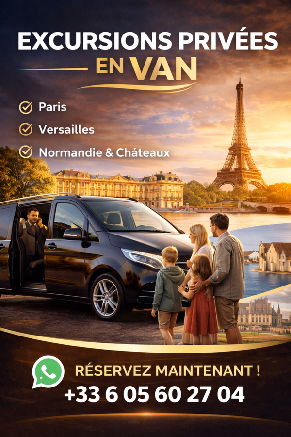 Excursion en van à Paris