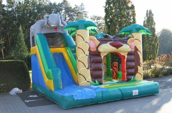 Hüpfburg / Multiplay Elefant mit großer Rutsche