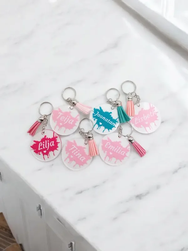 Avainperä Omalla Tekstillä - Personoitu Lahja Päivittäiseen Käyttöön