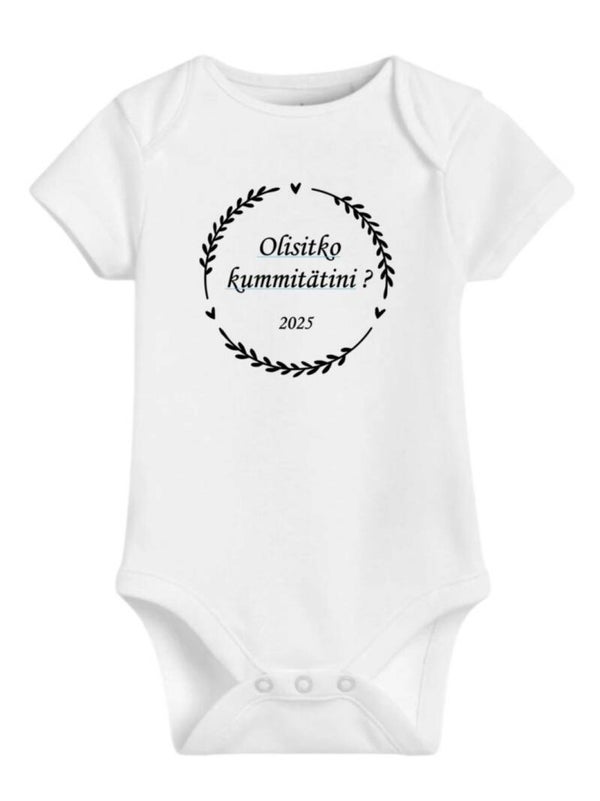 Vauvabody Olisitko Kummitätini? - Personoitu Kummipyyntö