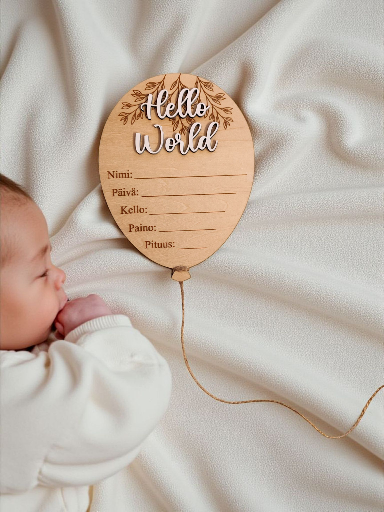 Hello World -Henkilökohtainen Vauvakortti