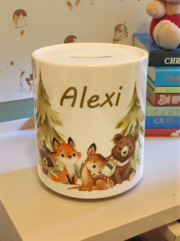 Säästöpossu omalla kuvalla ja nimellä – Personoitu lahja