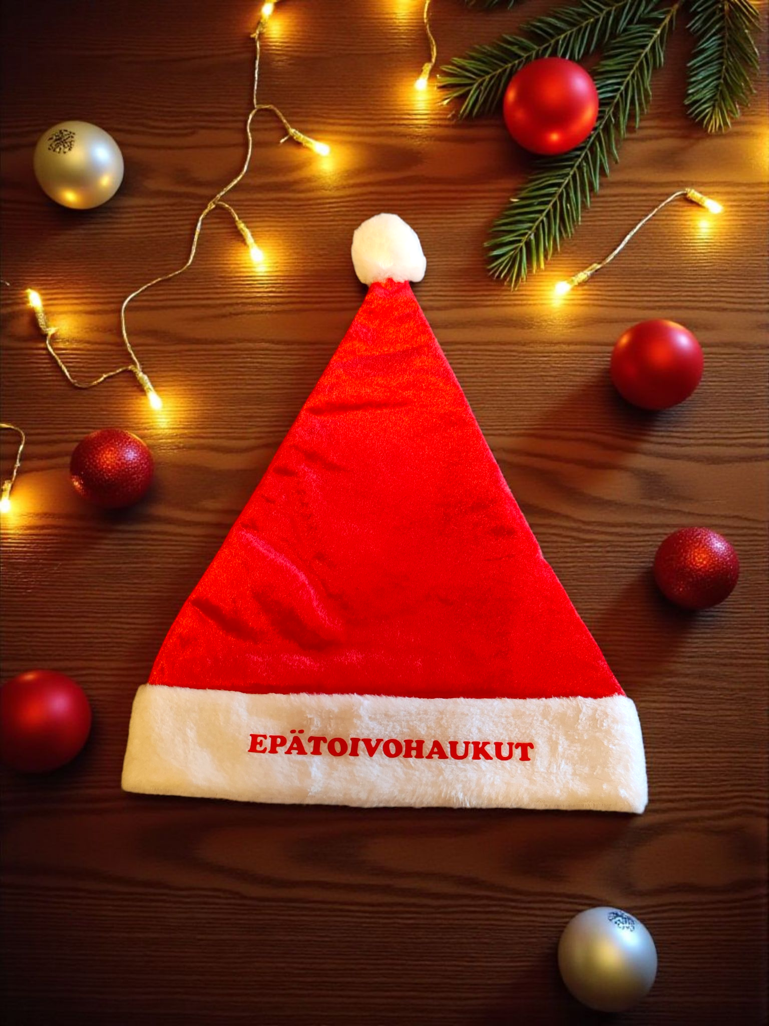 Personoitu tonttulakki omalla nimelläsi