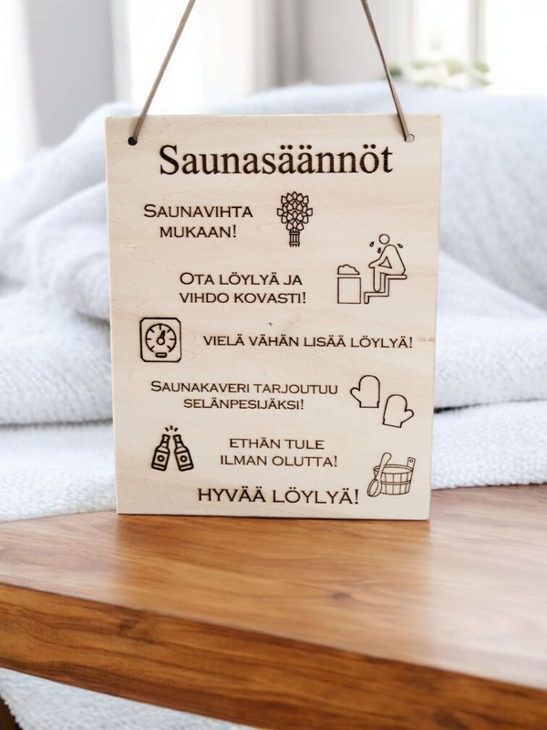 Henkilökohtainen Saunakyltti