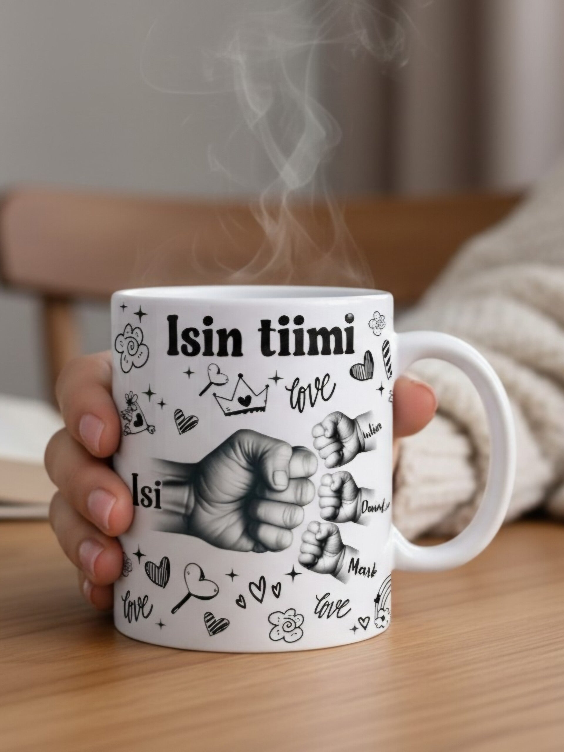 Muki omalla tekstillä ja kuvalla – Personoitu lahjamuki