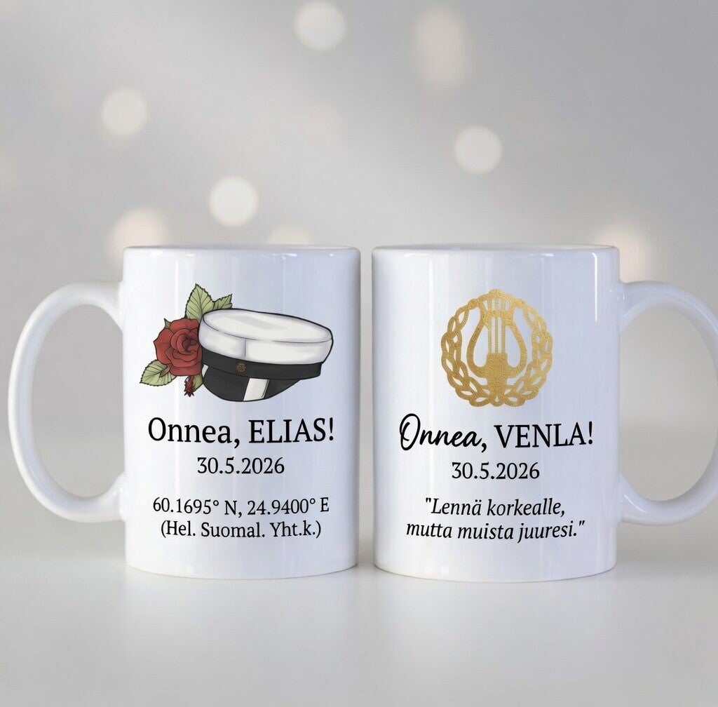 Muki omalla tekstillä ja kuvalla – Personoitu lahjamuki