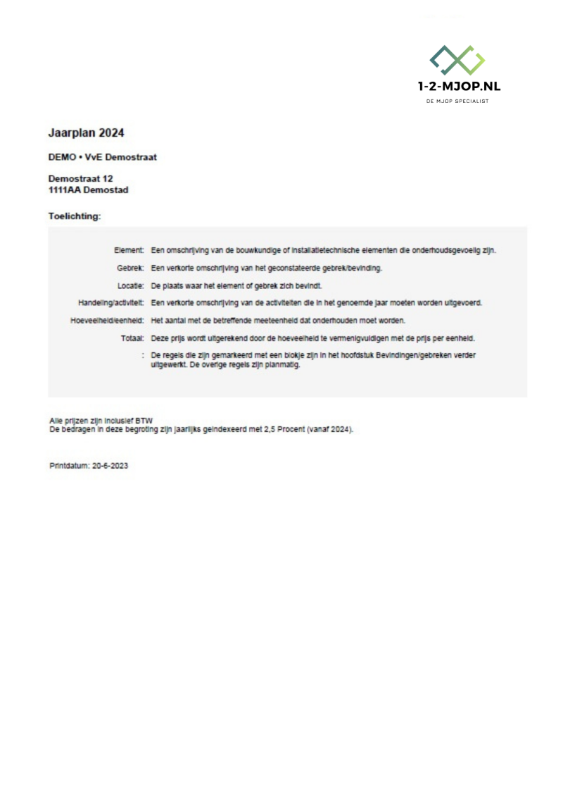 Voorblad Jaarplan BOP 1-2-MJOP.NL