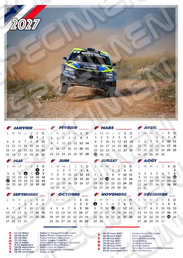 Calendrier Rallye