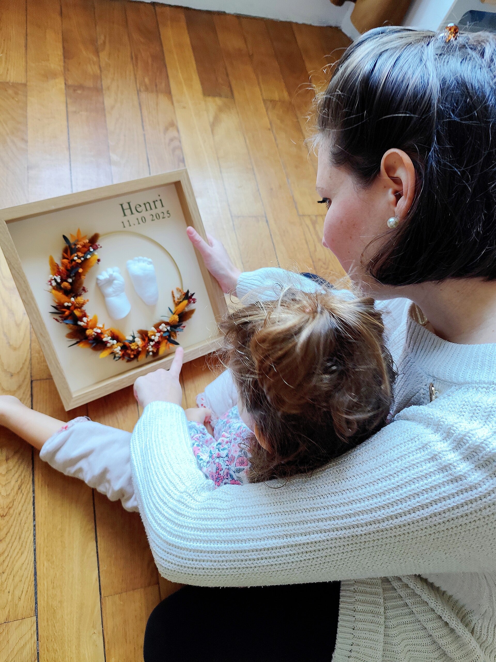 Moulure 3D main, pied de bébé - Instant Précieux Paris